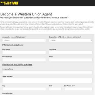 Western Union Become An Agent - 